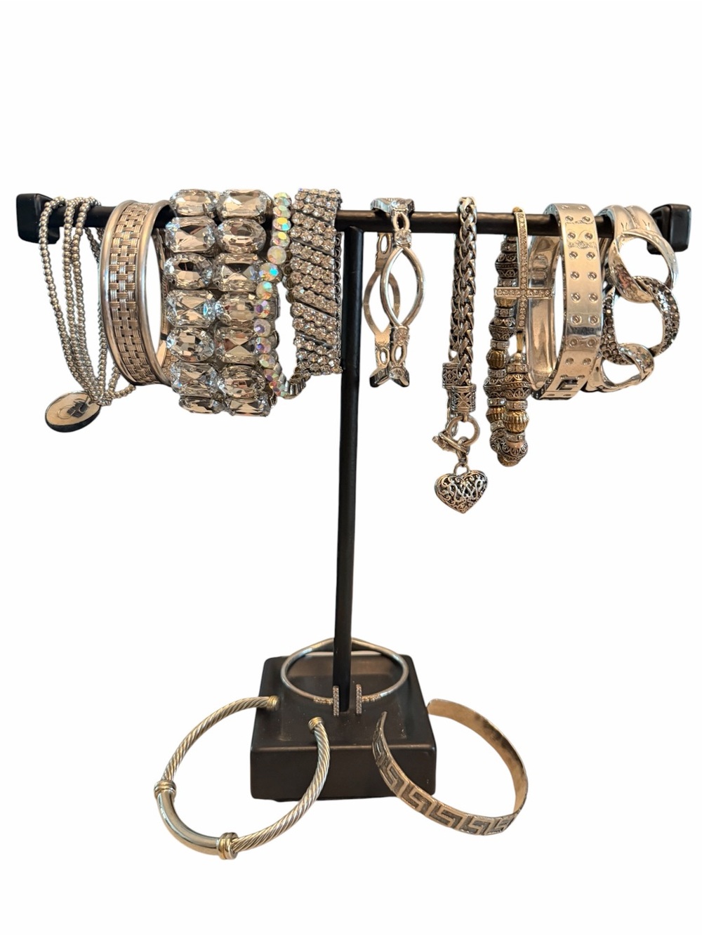 Silver Tone Women's Bracelet Set - Mixed Styles